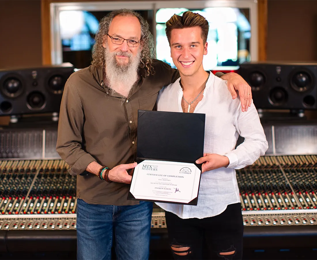 Zertifizierte MasterClass bei Andrew Schepps 2023 in den Studios La Fabríque